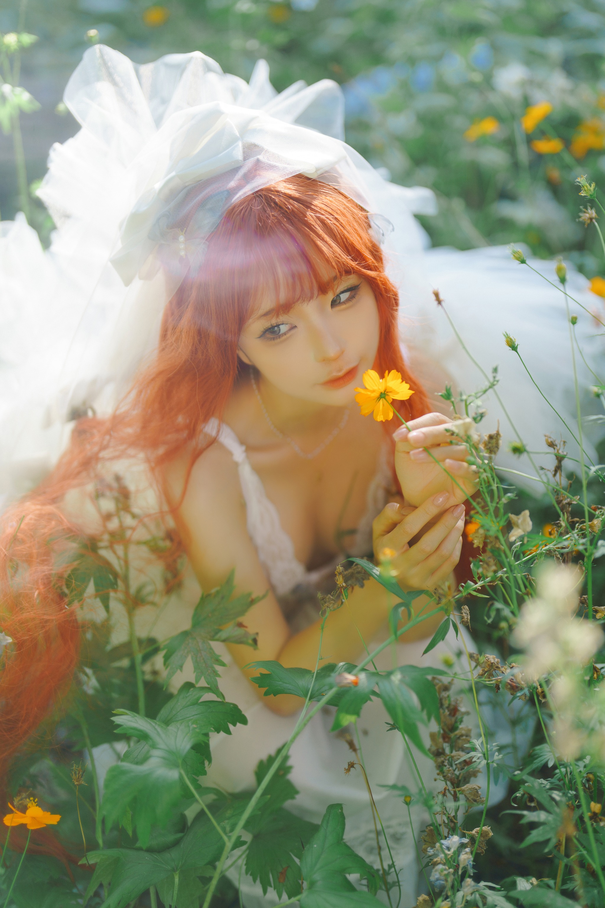 图片[1]-蠢沫沫 – NO.396 花丛婚纱[67P]-XikXak